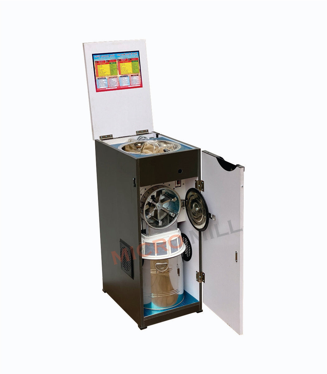 1 HP Stoneless Atta Chakki Domestic Flour Mill, Atta Maker For Home