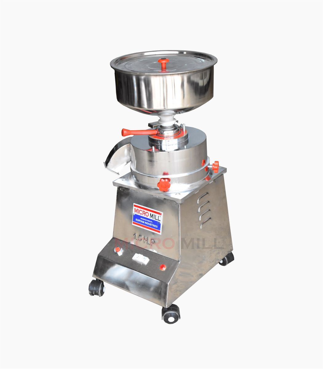 1.5 HP Table Top Atta Chakki Mini Flour Mill | Domestic Stainless Steel Atta Maker | High-Quality Home Grain Grinder