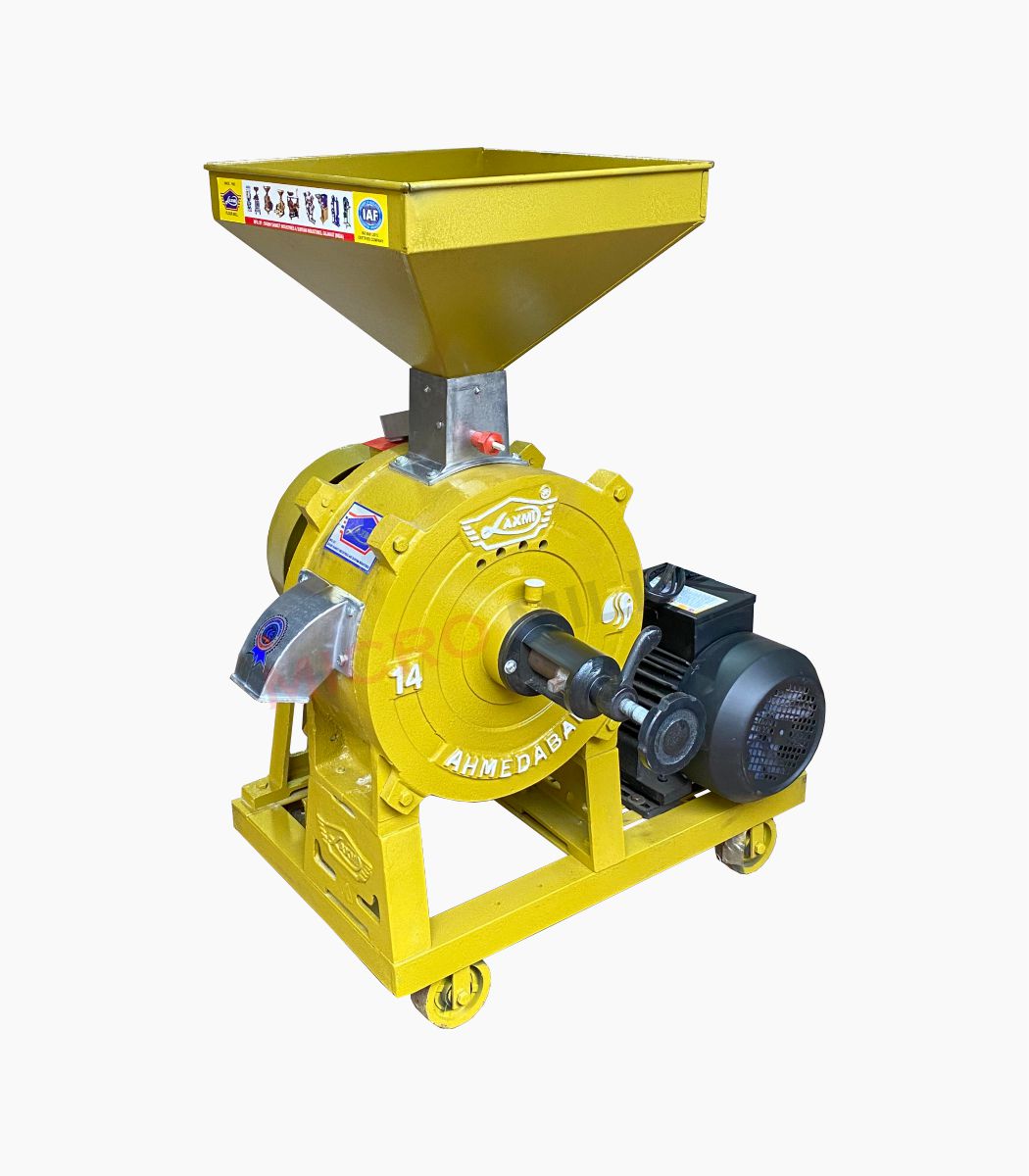 14 Inch Atta Chakki 3 HP Single Phase Motor Micro Mill Atta Chakki Price
