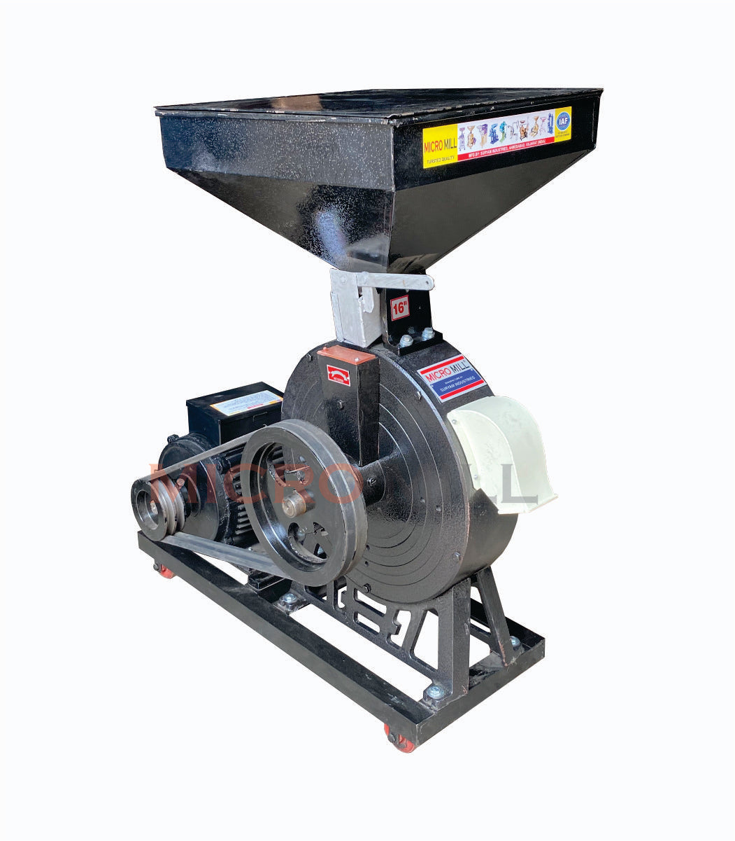 16 Inch Diamond Emery Stone Atta Chakki Best Commercial Flour Mill 5HP Atta Chakki Machine for Small Business