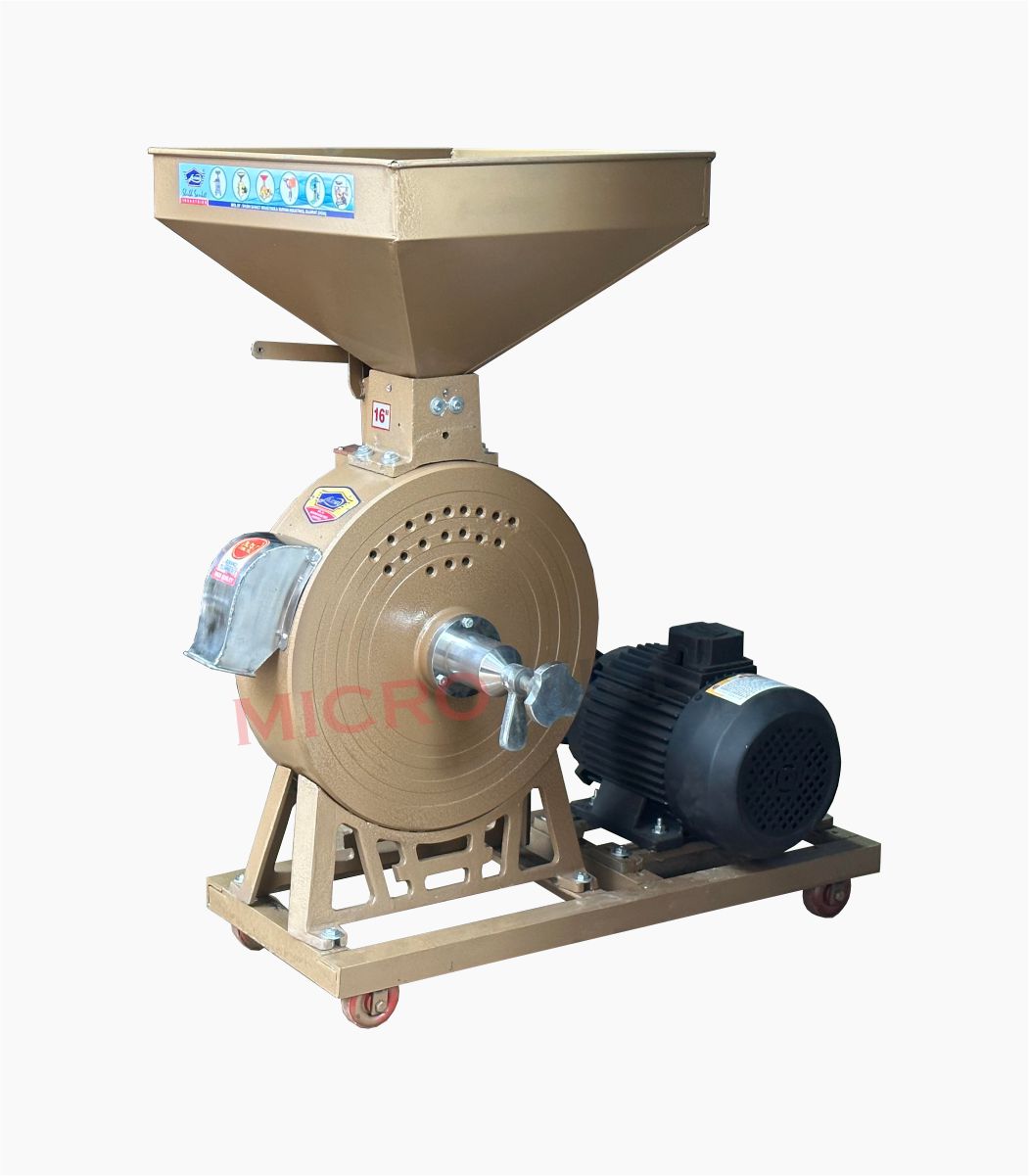16 Inch Diamond Emery Stone Atta Chakki Best Commercial Flour Mill 7.5HP Flour Mill Machine 60 to 65 Kg Capacity