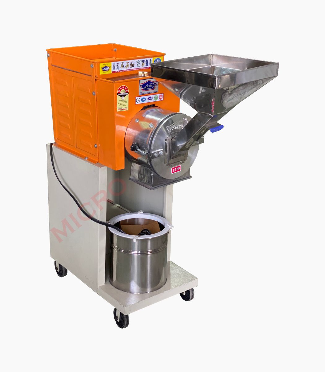 Pulverizer Machine 3 HP Stoneless Atta Chakki Machine 2in1 Pulverizer Machine Price Flour Mill For Small Business