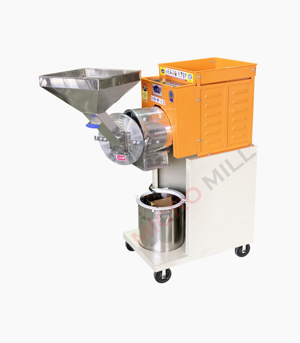 Pulverizer Machine 3 HP Stoneless Atta Chakki Machine 2in1 Pulverizer Machine Price Flour Mill For Small Business