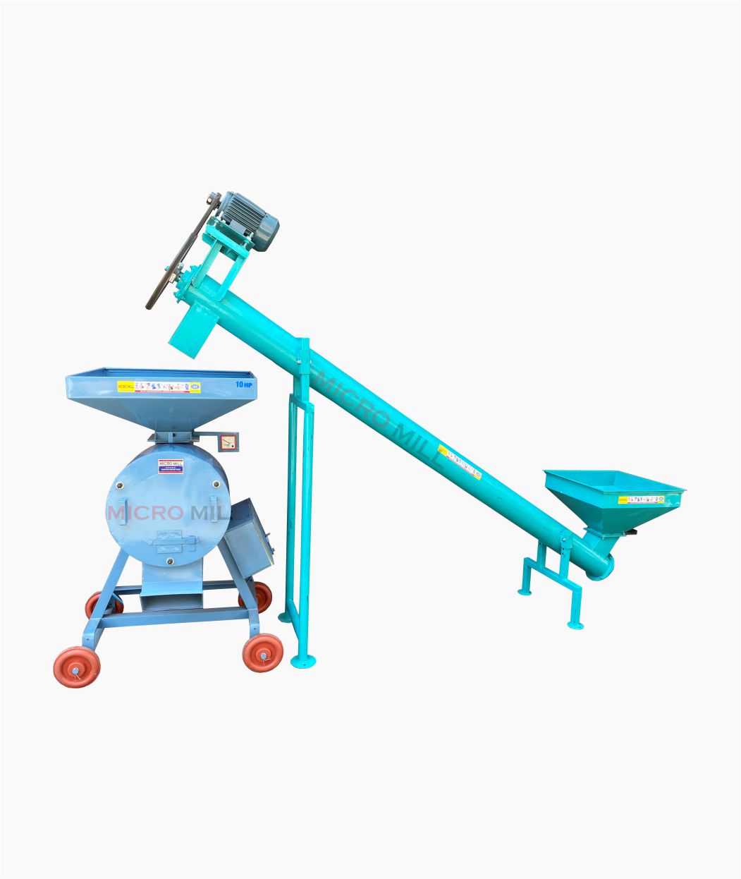 Cattle Feed Grinding Plant 400 Kg Poultry Feed Machine Plant with Screw Conveyer